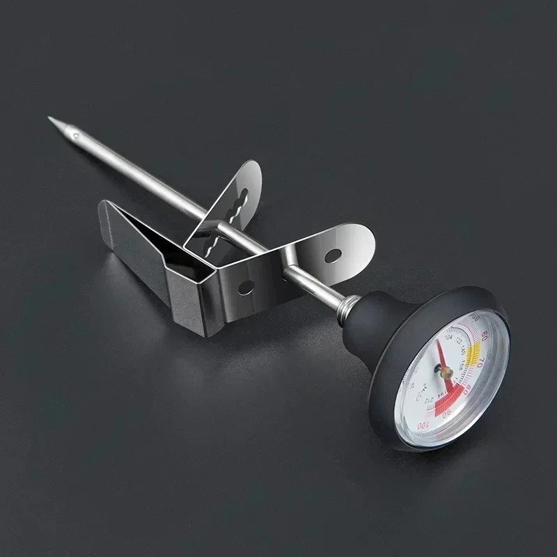 Instant Read Thermometer - Sofortanzeige Edelstahl-Sonde Kaffee- und Milchaufschäum-Thermometer für