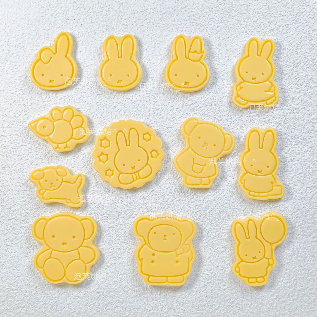 Kitchen Gadgets And Accessories - Niedliche 3D-Presskeksform mit Miffy-Muster, wiederverwendbares Backwerkzeug,