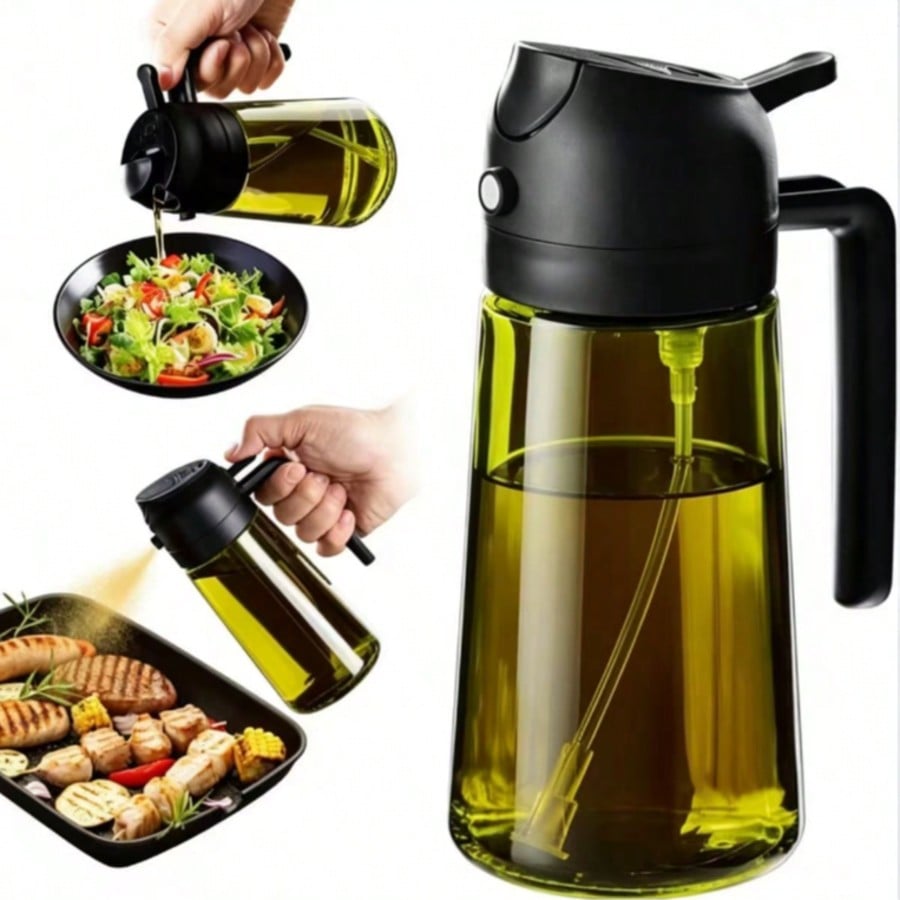 Kitchen Gadgets Oil Spray - Hochwertige Olivenöl-Spenderflasche, lichtdichtes Glas blockiert UV-Strahlen