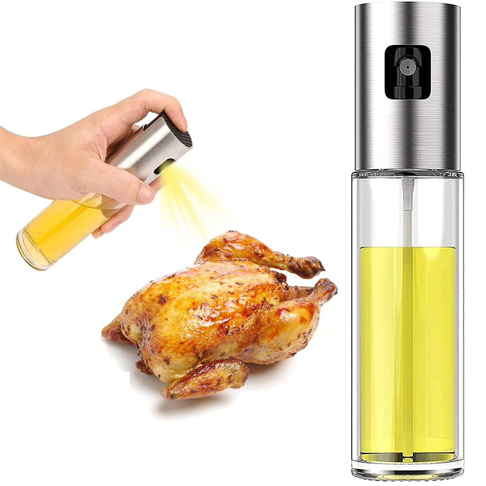 Kitchen Gadgets Oil Spray - Glas-Ölsprüher für die Küche, Olivenöl-Sprühflasche für