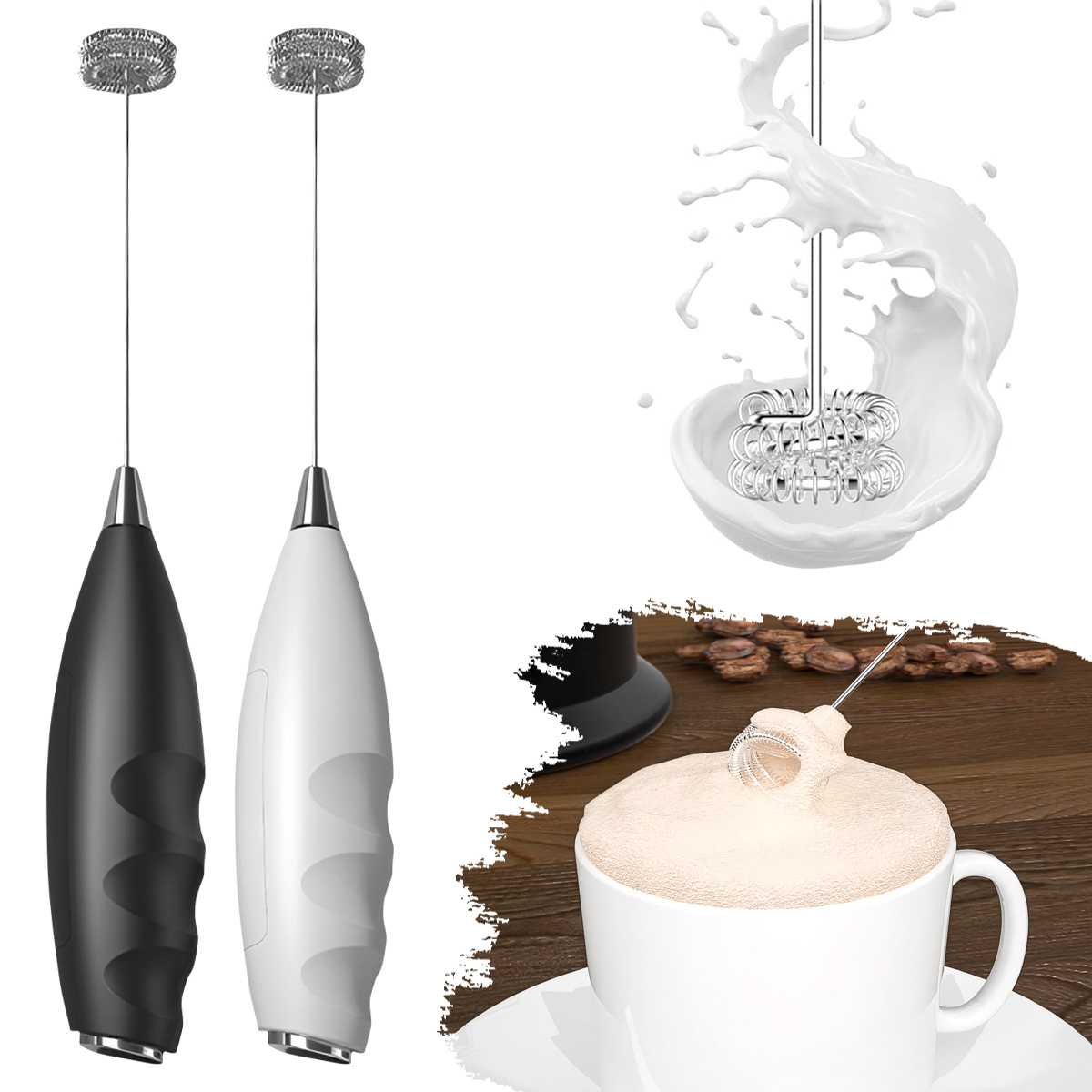 Kitchen Gadgets Products - Elektrischer Milchaufschäumer, Kabelloser Elektrischer Getränkemixer, Geeignet
