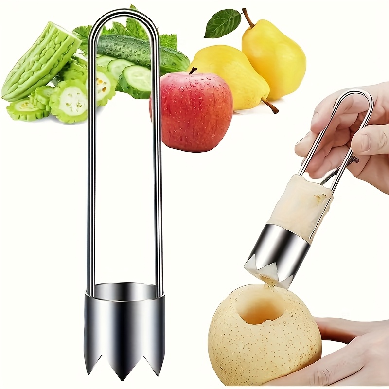 Kitchen Gadgets And Accessories - Edelstahl Obst- und Gemüseentkerner Paprika-Samenentferner Apfel-Birnen-Entkerner