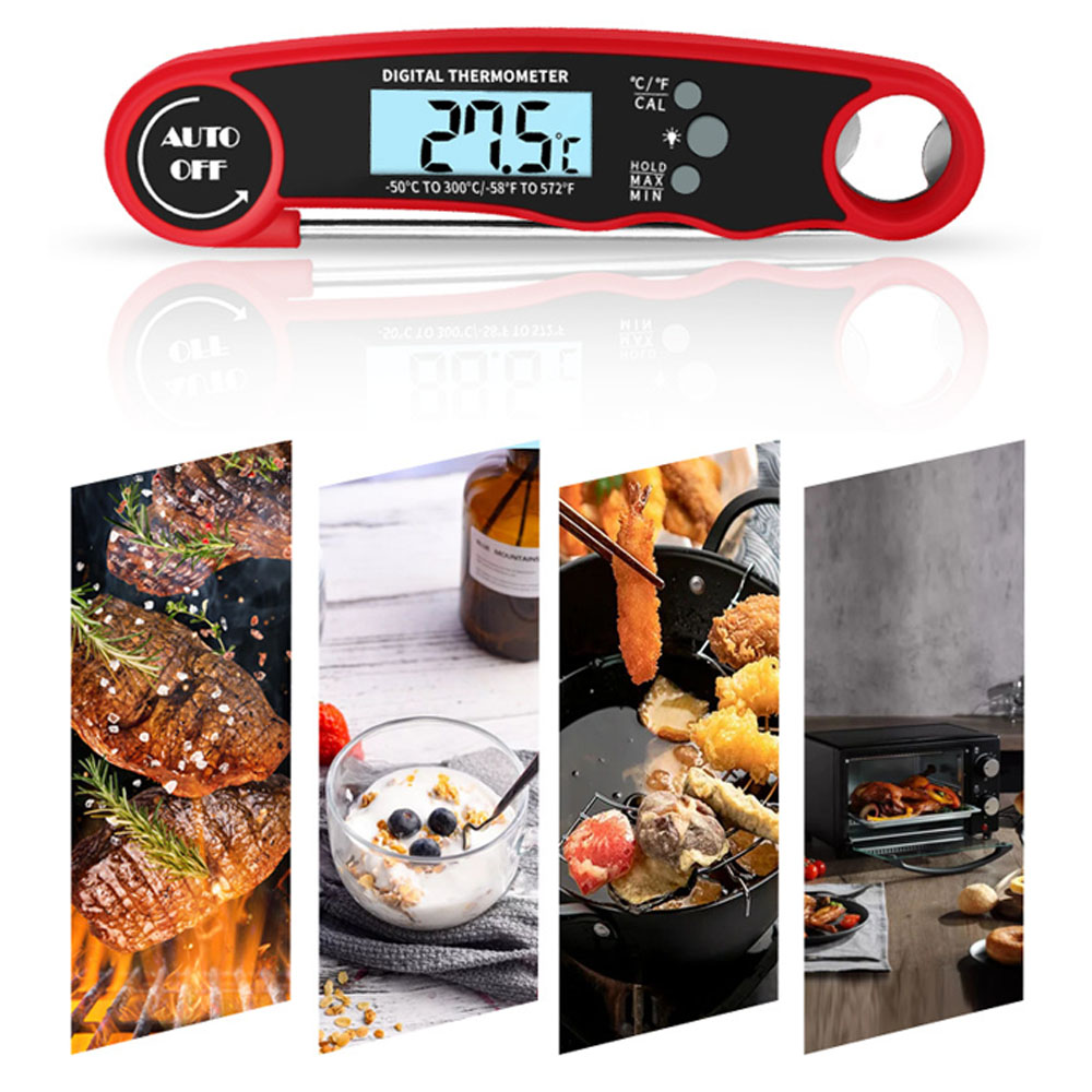 Instant Read Thermometer - Digitales Fleischthermometer – Sofort ablesbares Lebensmittelthermometer