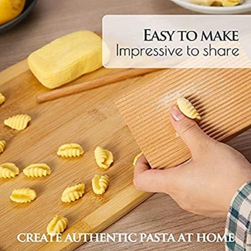 Kitchen Gadgets Smart - Nudelbrett-Rollnudeln, Buttertisch aus Holz und Eis