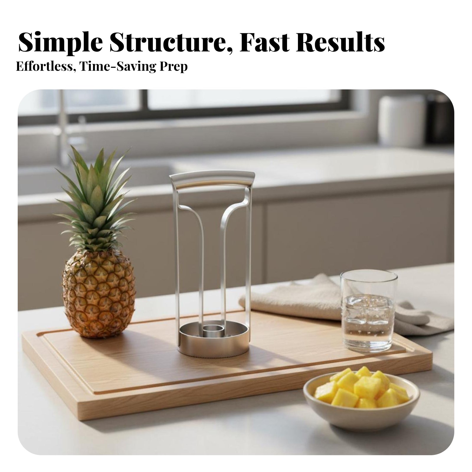 Edelstahl-Ananasschneider, Leb – Kitchen Gadgets Save Time Bewertung und Preis